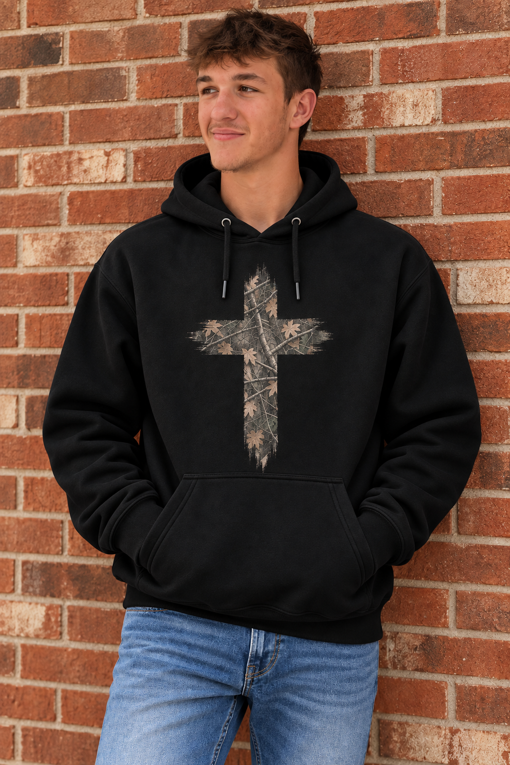 Camo Cross Hoodie