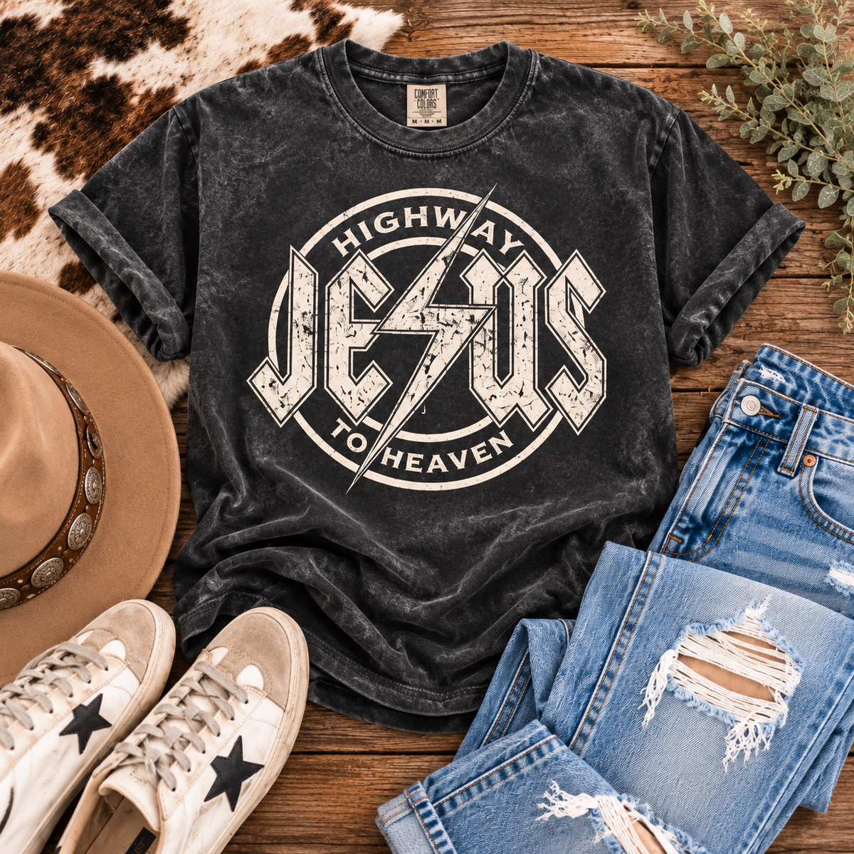 Jesus Highway to Heaven Graphic Tee