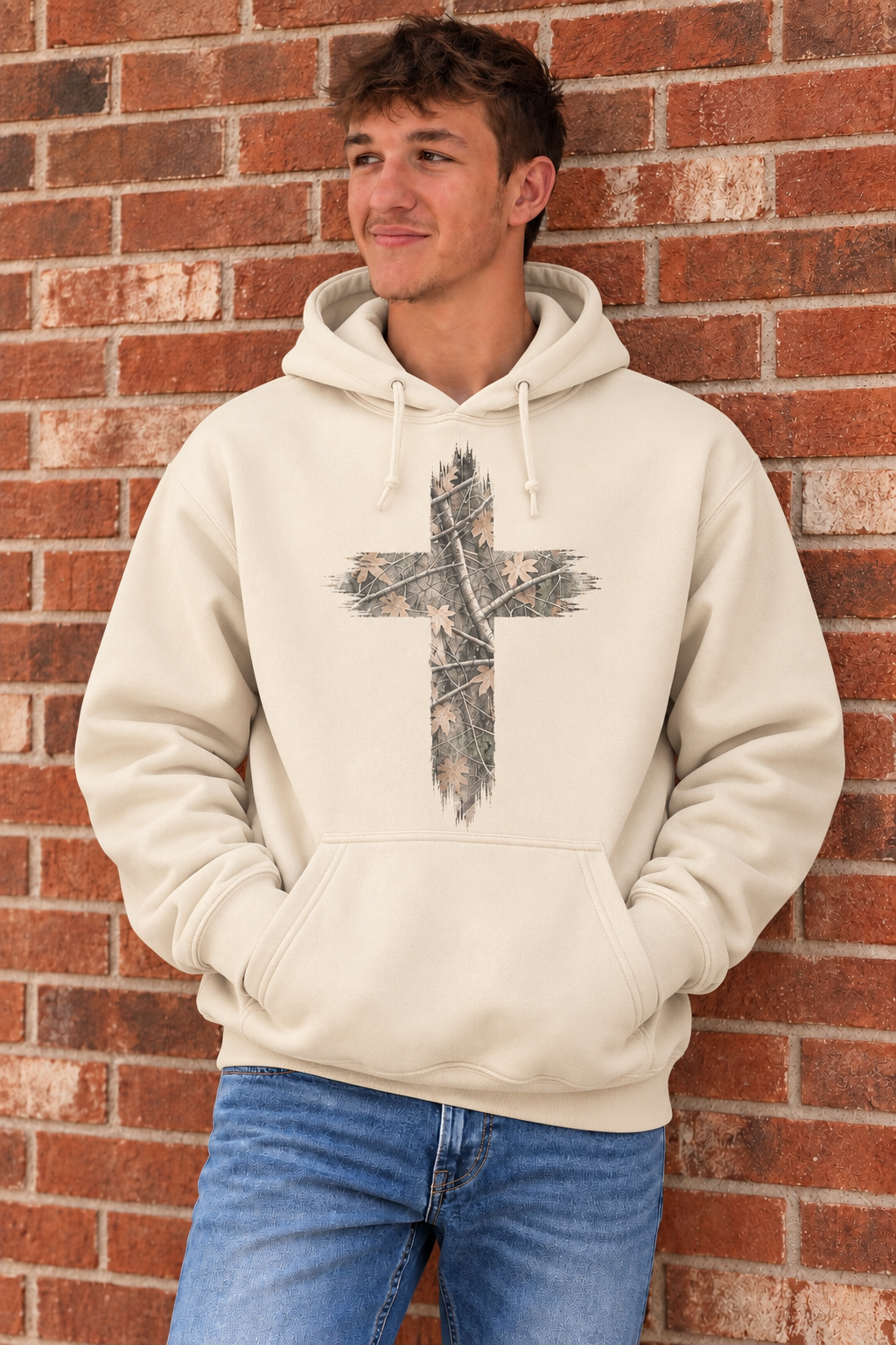 Camo Cross Hoodie