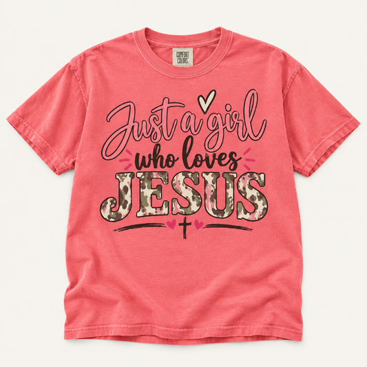 Just a girl who loves Jesus Graphic Tee