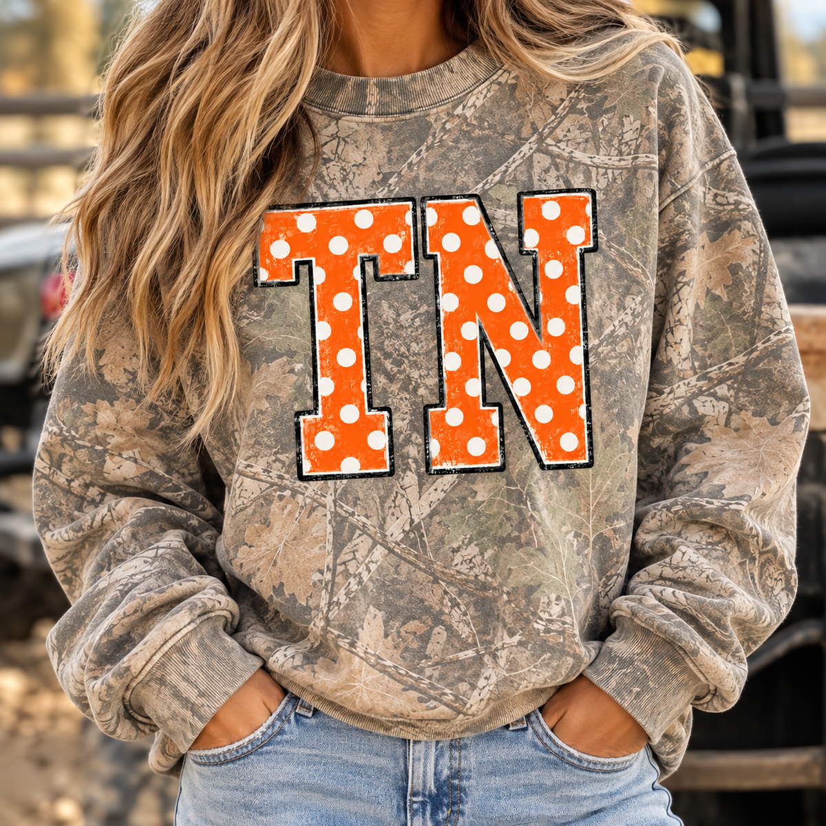 TN Deadwood Tree Camo Crew Neck Sweatshirt